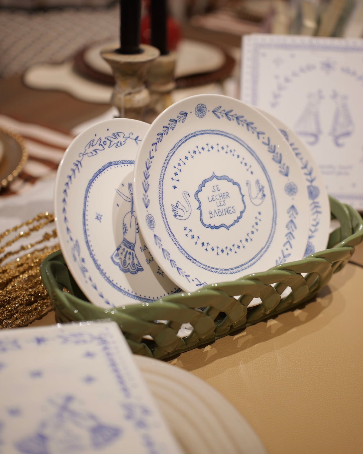 French Dessert Plates