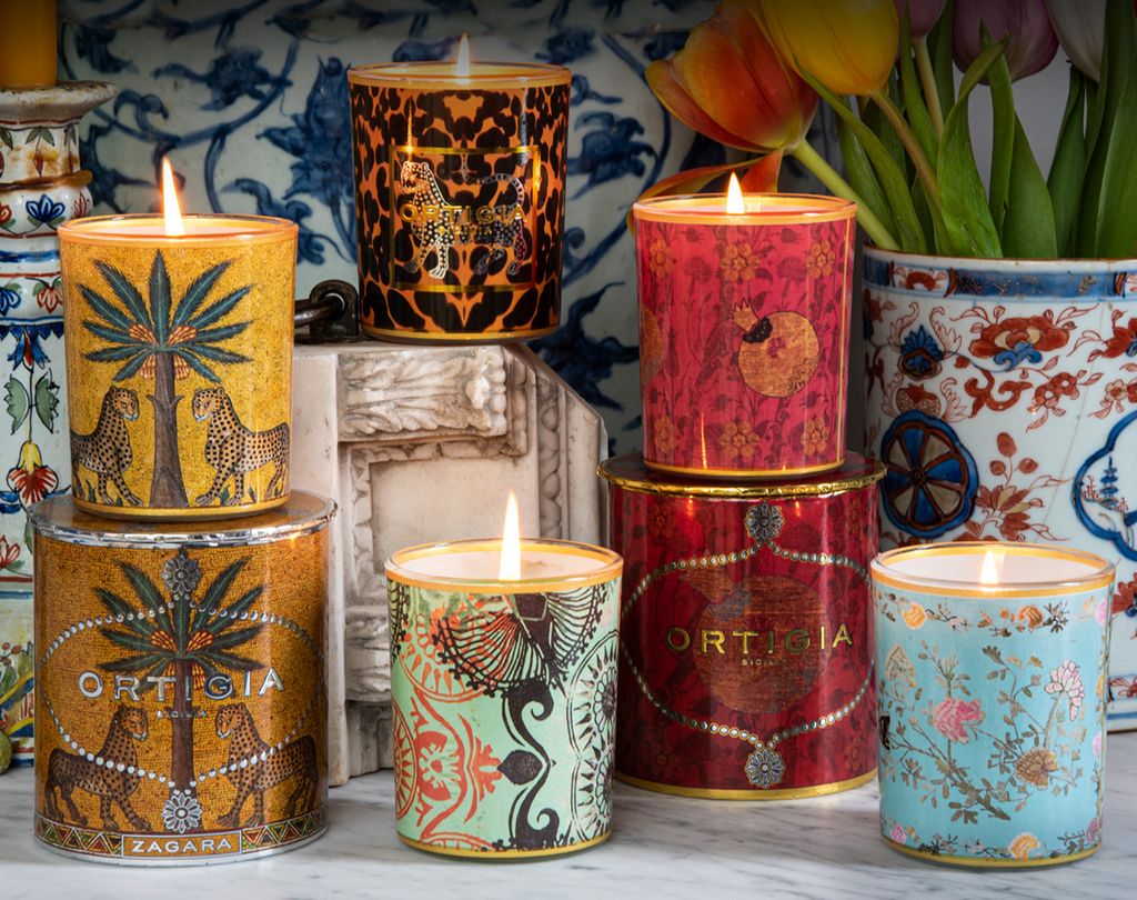 assortment of ortigia candles