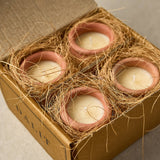 Handmade Terracotta candles - Vishal Box of 4