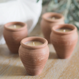Handmade Terracotta candles - Vishal Box of 4