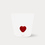 3D Heart Glass Tumbler 
