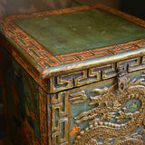 Chinese Painted Chest / Side Table