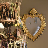 Medium Gold "Sacred Heart" Mirror