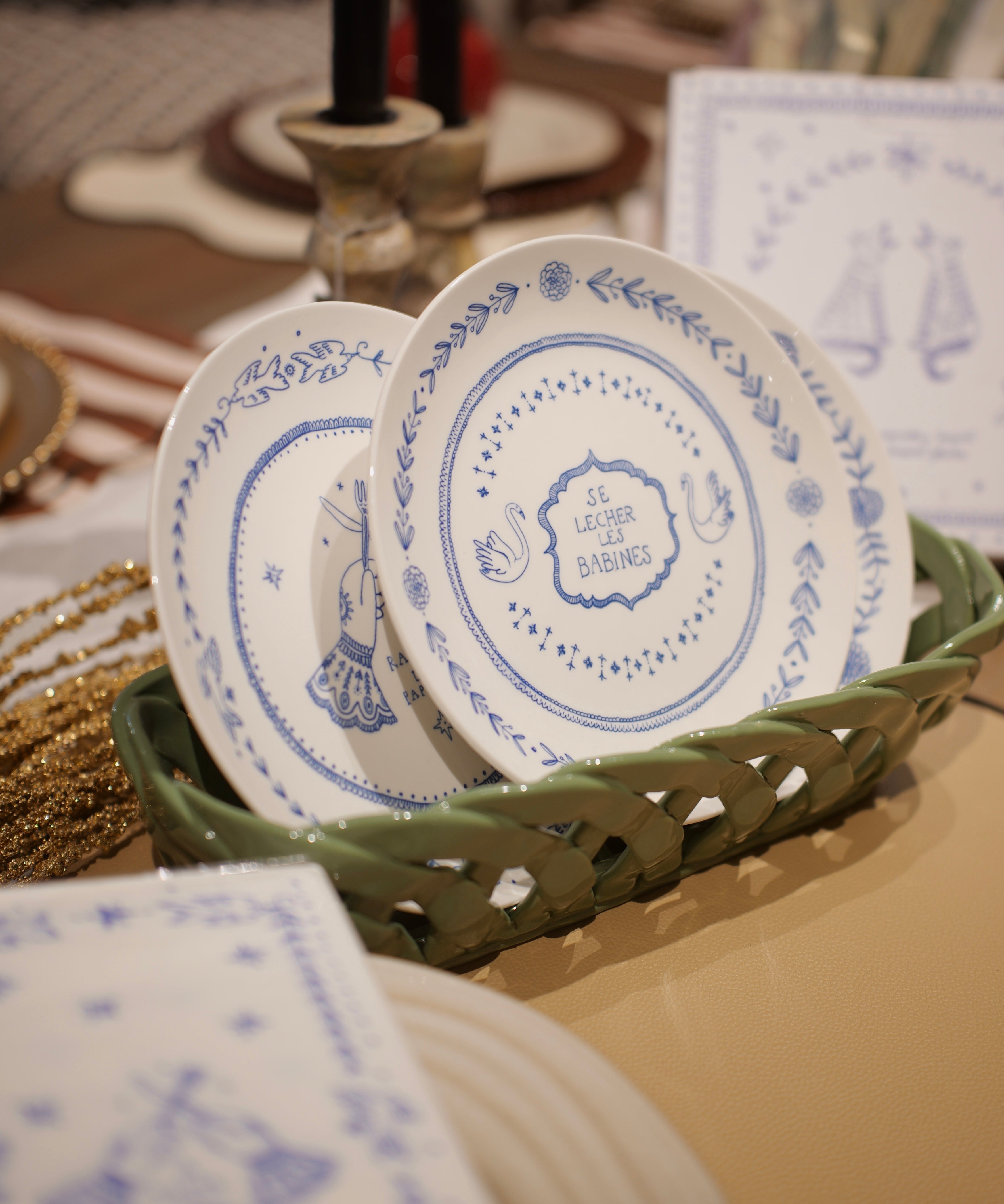 French Dessert Plates