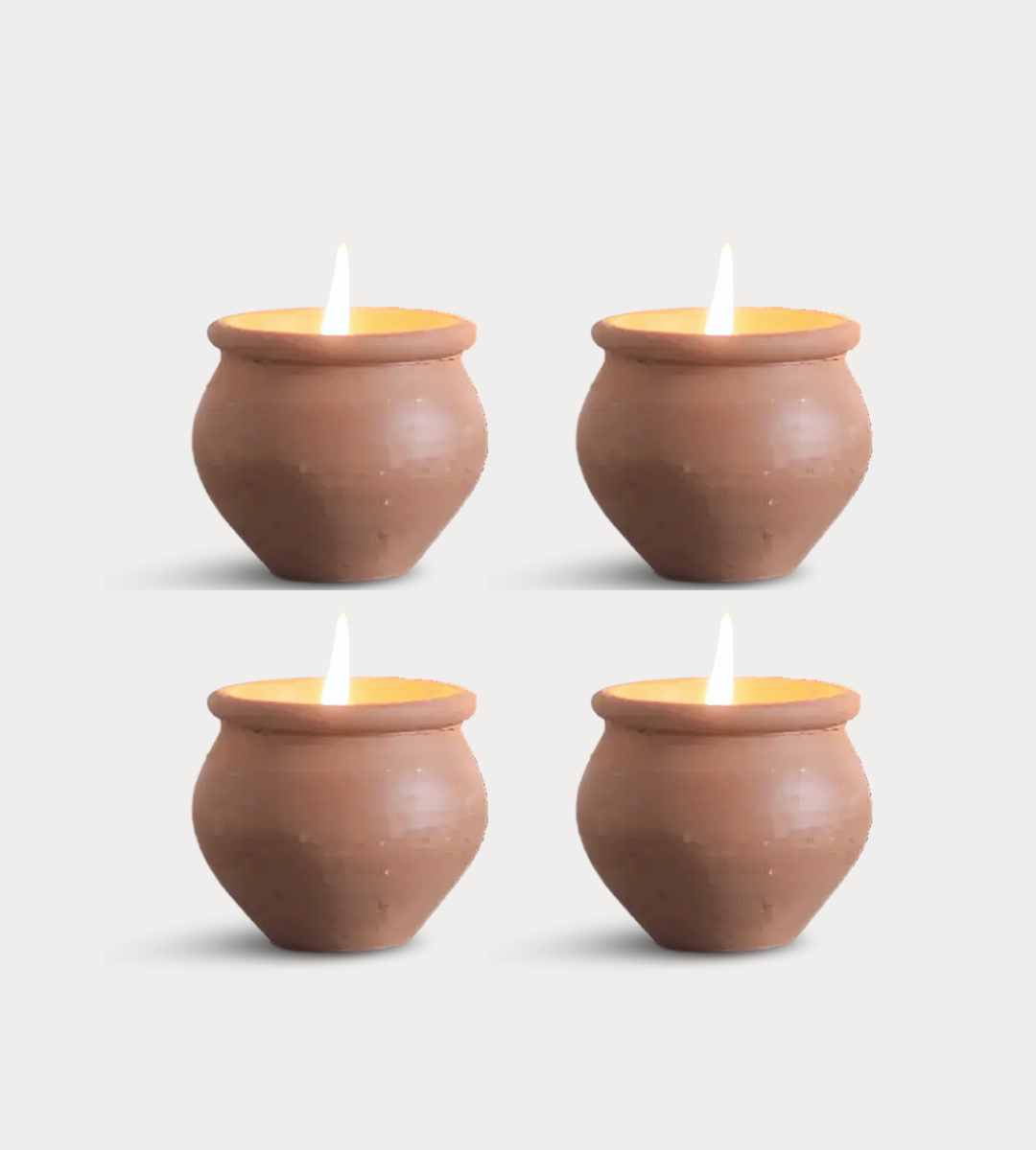 Handmade Terracotta Candles - Murgan Box of 4