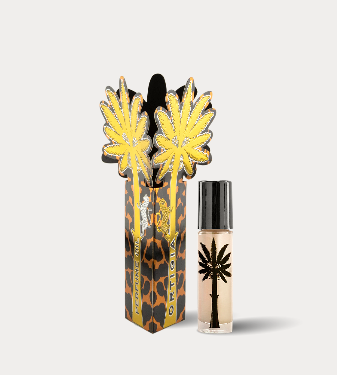 Ortigia Sicilia perfume bottle with decorative packaging on a white background