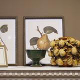 Set of 4 Pear Prints with Carved Frame