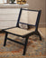 Black Frame Rattan Chair