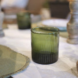 Nkuku Green Mika Tumbler Glass (Set of 4)