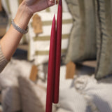 Oxblood Tapered Dinner Candle 35cm (x2)