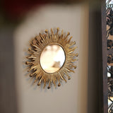Round Sunburst Mirror 28cm
