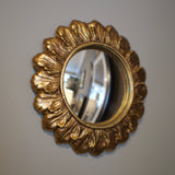 Small Gold Framed Convex Mirror