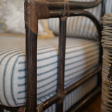 Vintage French Bamboo Lounge Chairs S/2