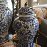 Large Magnolia Chinoiserie Ginger Jar