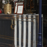Black & White Stripe Console Cupboard