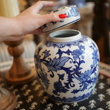 Orchid Chinoiserie Ginger Jar