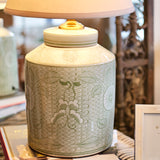 Bone Beige Taped Edge Lamp Shade - 25cm