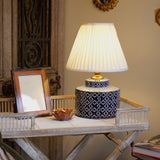 Bamboo Foldable Side Table in Whitewash