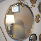 Dainty Bow Hammered Mirror (Medium)