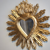 Gilded Ex-Voto Heart Mirror