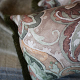 Rustic Salmon & Sage Cushion Cover 25cm x 45cm