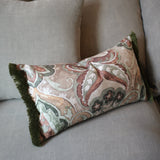 Rustic Salmon & Sage Cushion Cover 25cm x 45cm