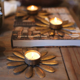 Metal Flower Tea-light Holder