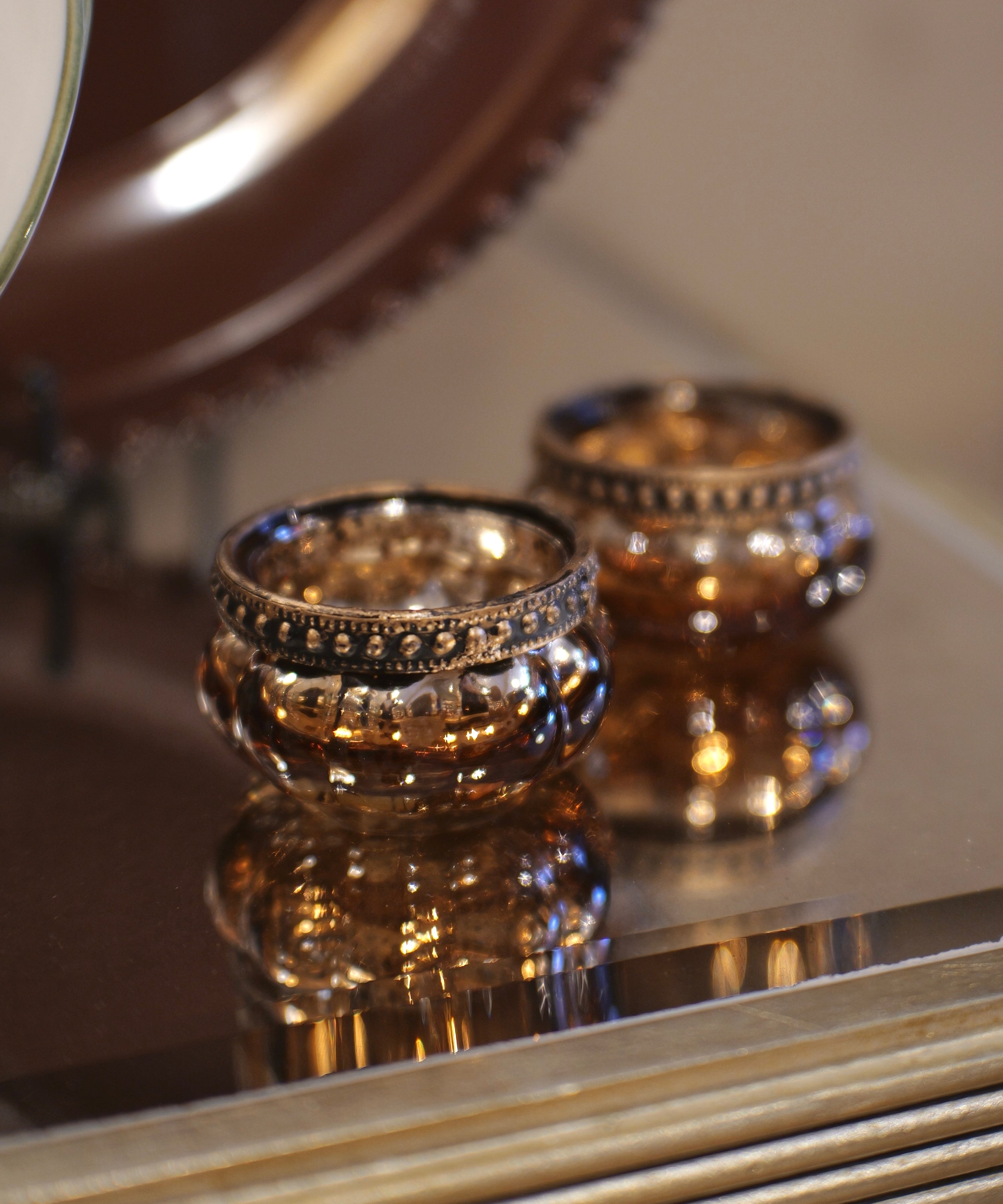 Bronze Tea Light Candle Holder Small