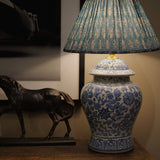 Classic Large Chinoiserie Lamp Base | Blue
