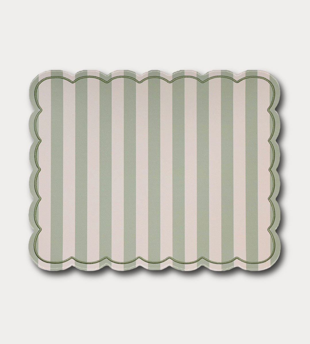 Stripe Sage Green Placemat 