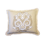Baroque Pattern Cushion Cream