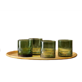 Nkuku Green Mika Tumbler Glass (Set of 4)