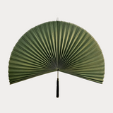 Green Bamboo Wall Fan