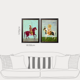 Mughals - Horsemen Framed Print