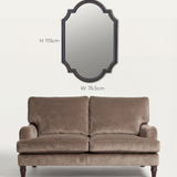 Vintage Style Navy Frame Mirror