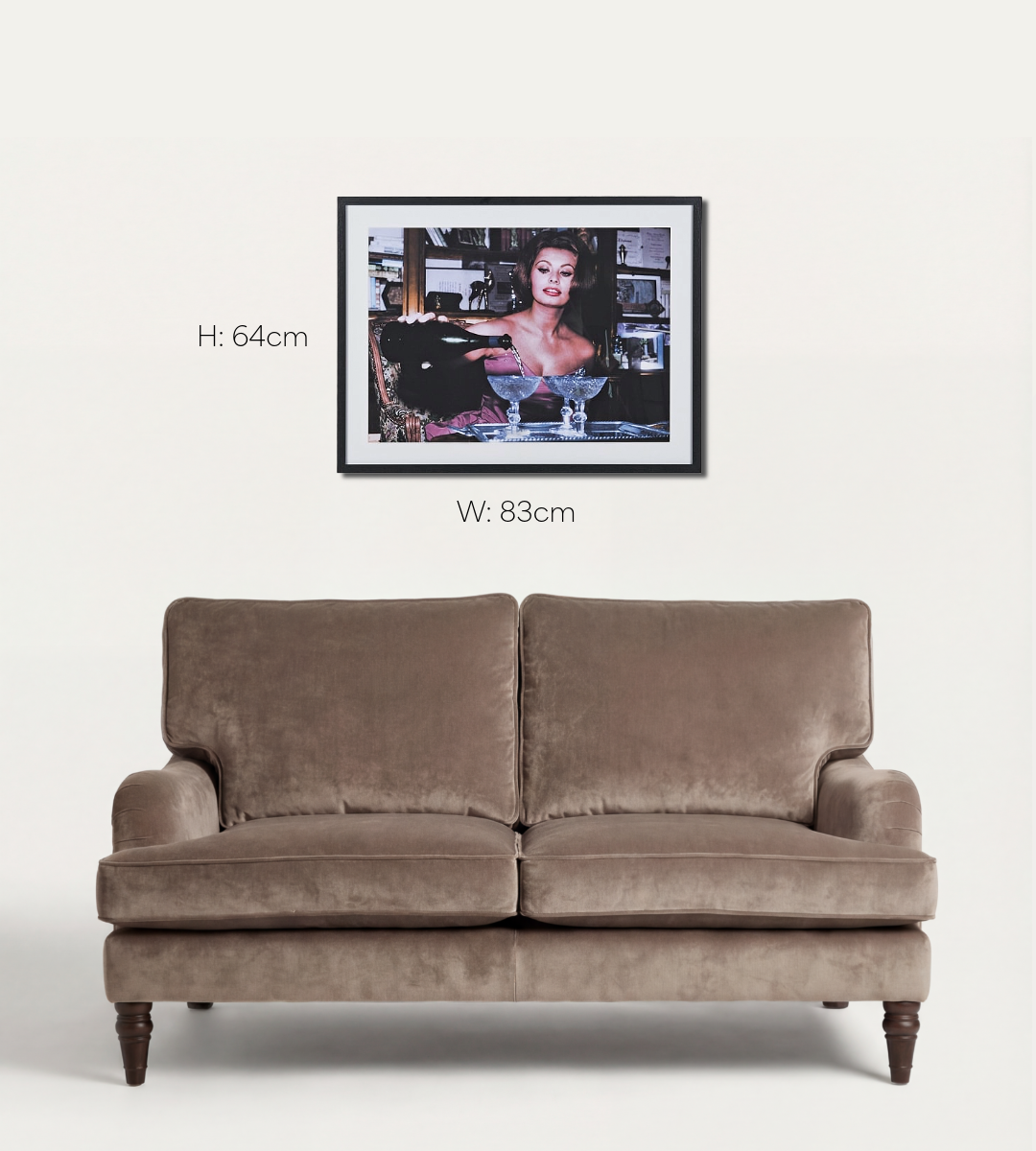 Sophia Loren at The Bar, Framed Picture