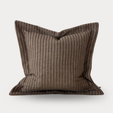 Taupe Brown Stripe Cushion Cover 45x45