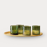 Nkuku Green Mika Tumbler Glass (Set of 4)