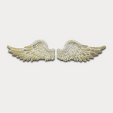 Large Cream Angel Wings Decorative Wall Sculpture