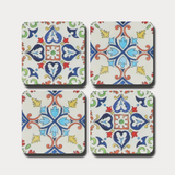 Italian Summer Tile Coasters (x4)