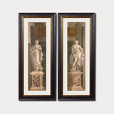 C.1760 Allegorical Figures Framed Print