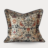 Floral Patterned Flanged Edge Cushion 45x45cm