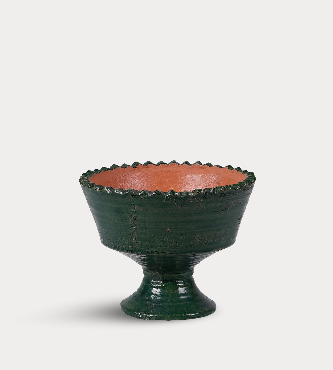 Handmade Emerald Terracotta Bowl