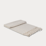 Cream Lambs Tail Throw Faux Cashmere
