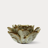 Cream Floral Tealight Holder