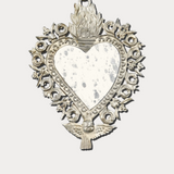 Angel Milagro Heart Distressed Mirror