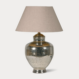 Distressed Finish Silver Lamp