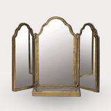 Bi-fold Tabletop Mirror in Bronze