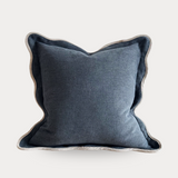 Navy Blue Scalloped 45x45