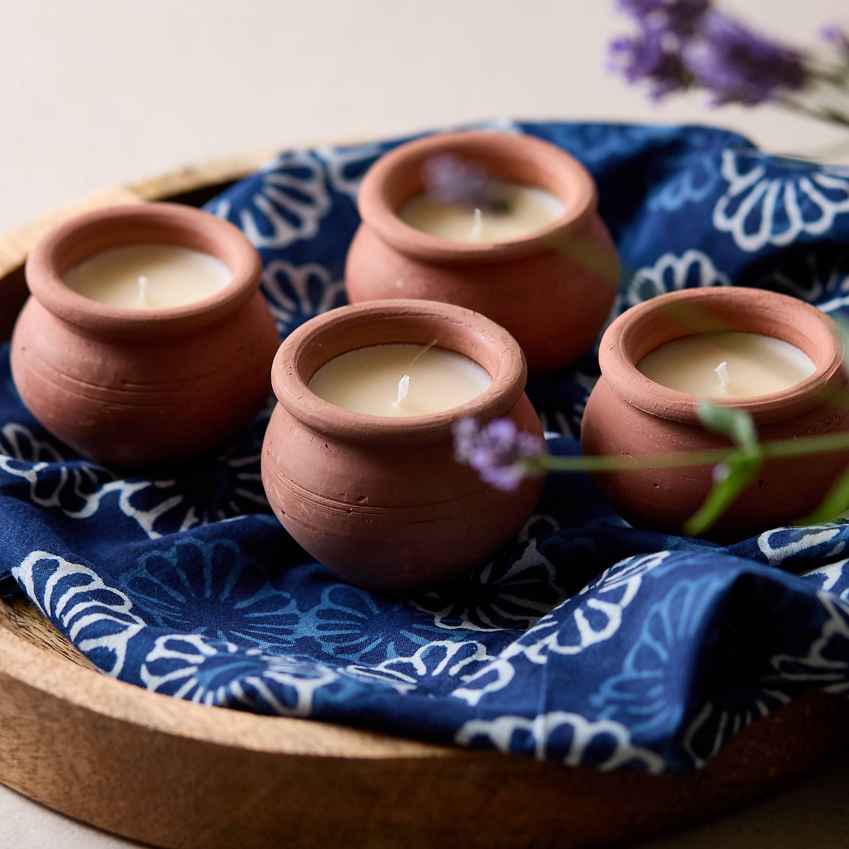 Handmade Terracotta Candles - Murgan Box of 4